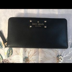 Kate Spade Black Leather Wallet